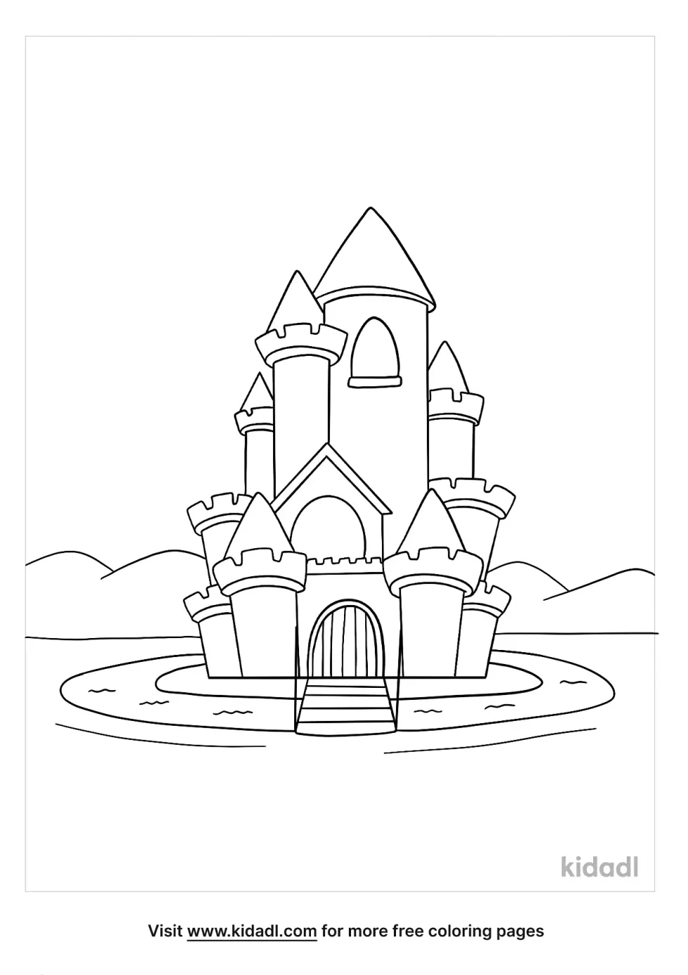Moat Coloring Page