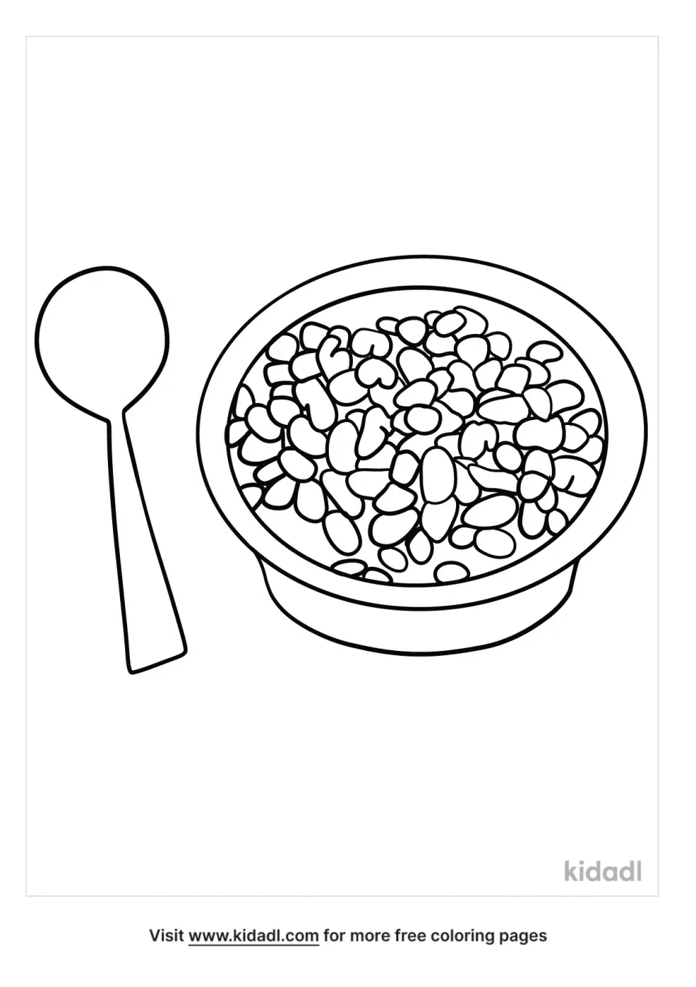 Baked Beans Coloring Page