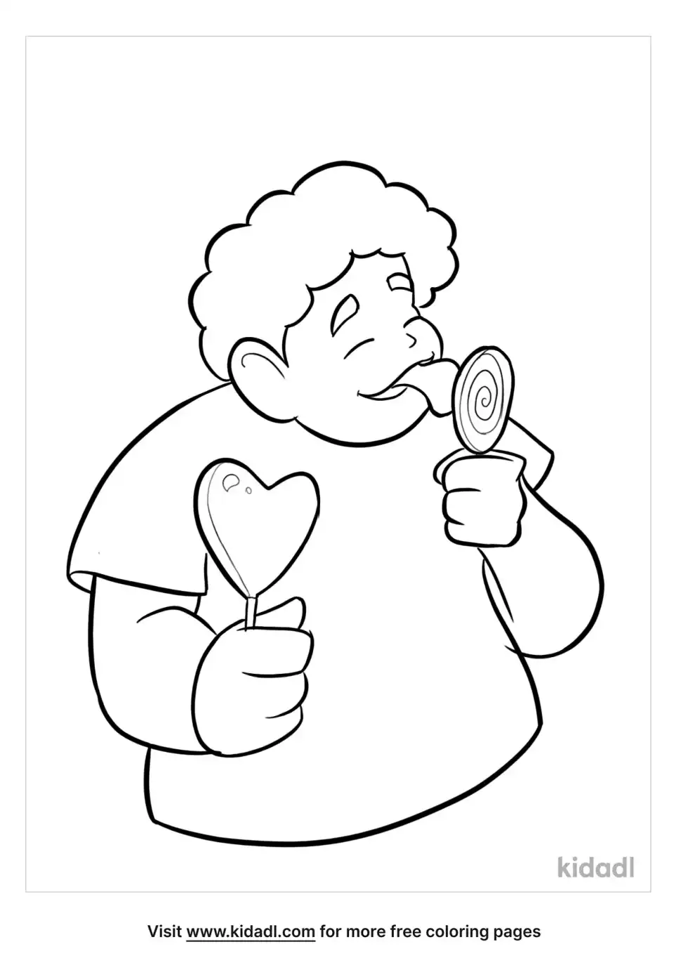 Sucker Coloring Page