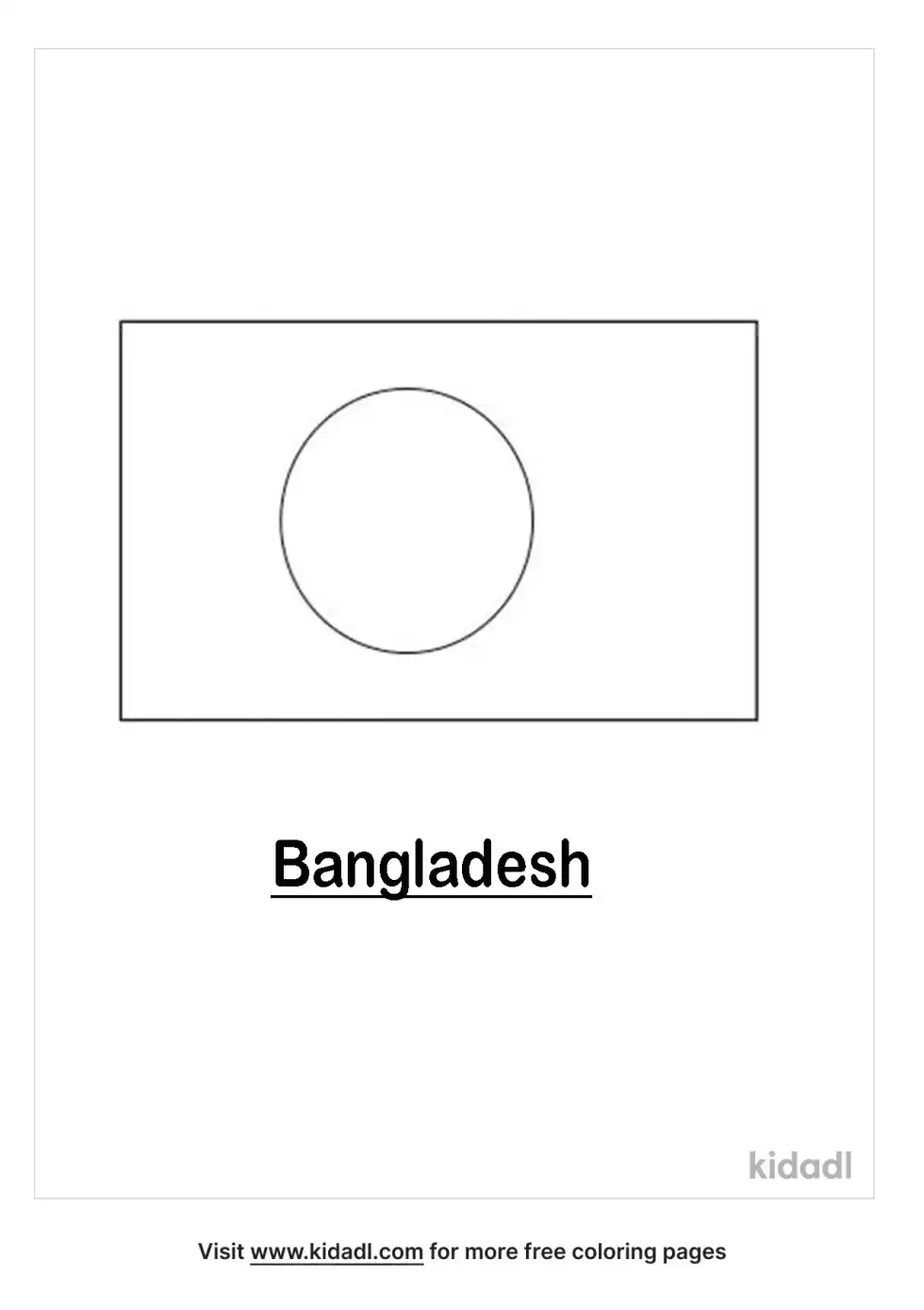 Bangladesh Coloring Page