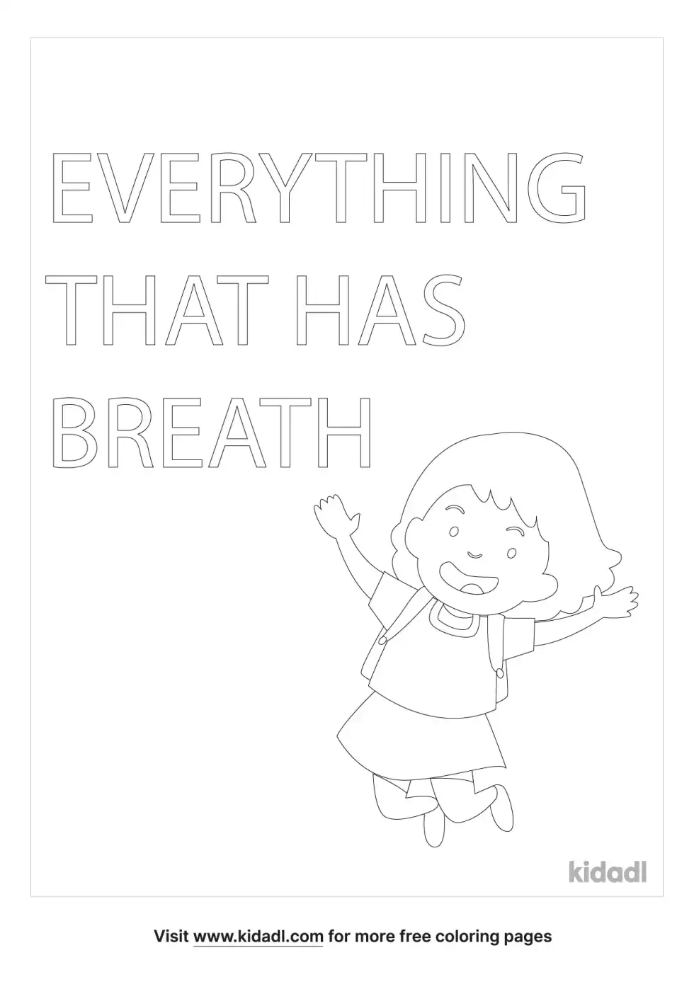 Everything That Has Breath Coloring Page