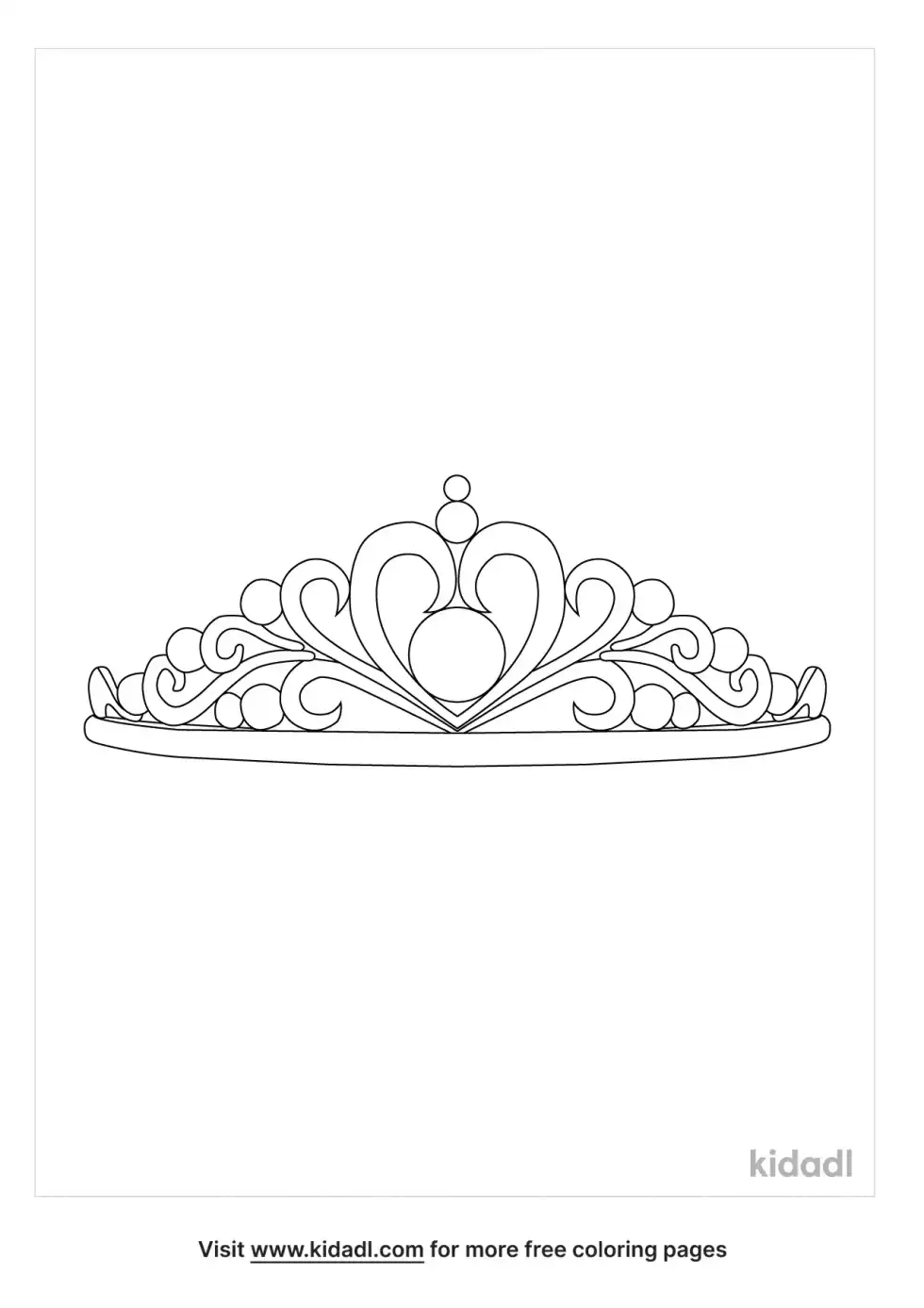 Princess Crown Coloring Page