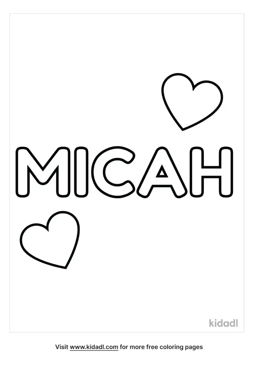 Micahs Idol Coloring Page
