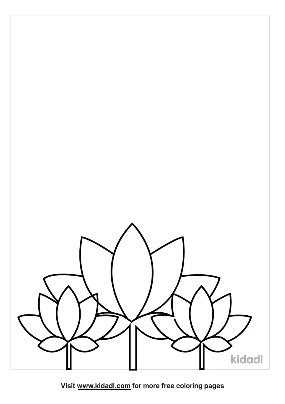 Lotus Coloring Page