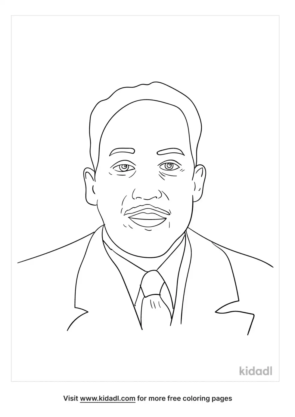 Langston Hughes Coloring Page