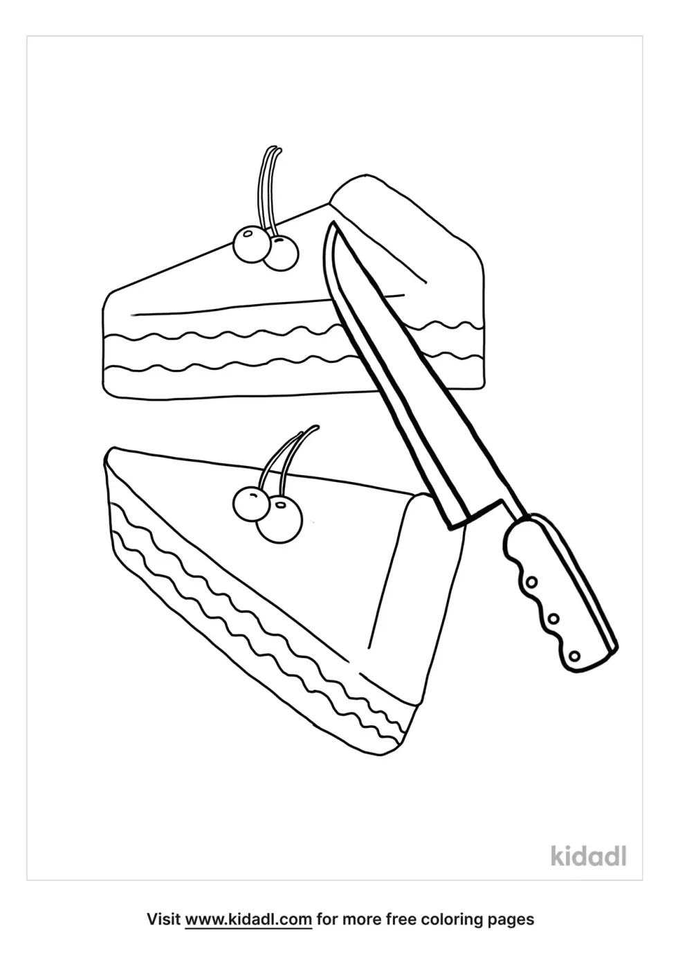 Knife Coloring Page
