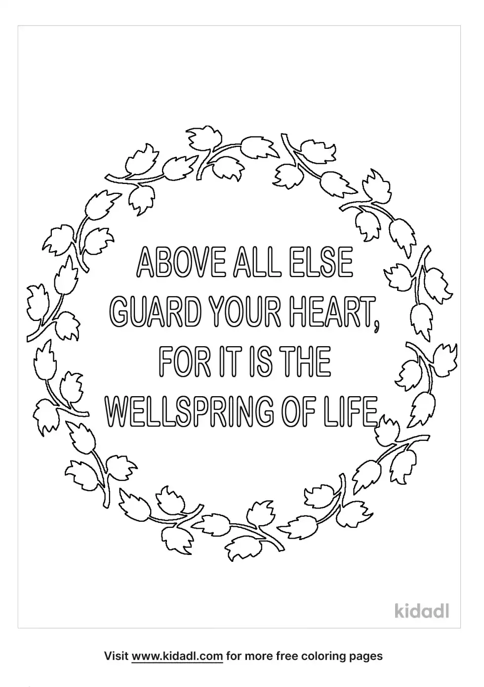 Above All Else Coloring Page