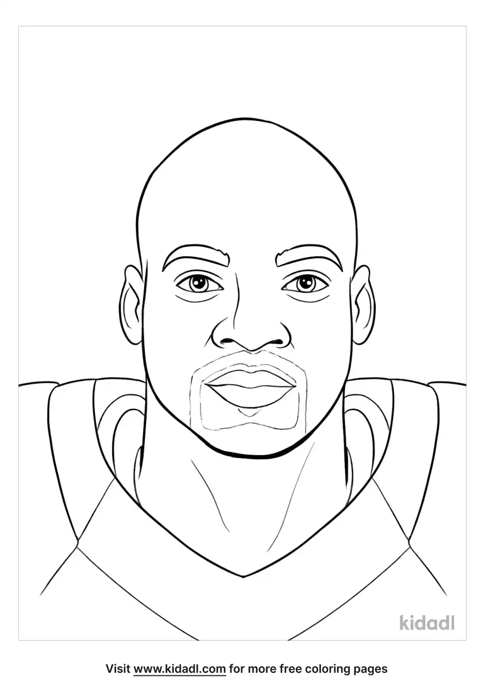 Adrian Peterson Coloring Page