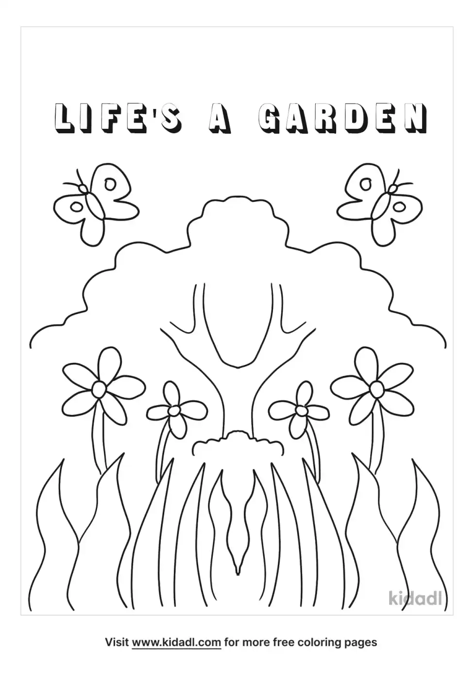 Life's A Garden Coloring Page