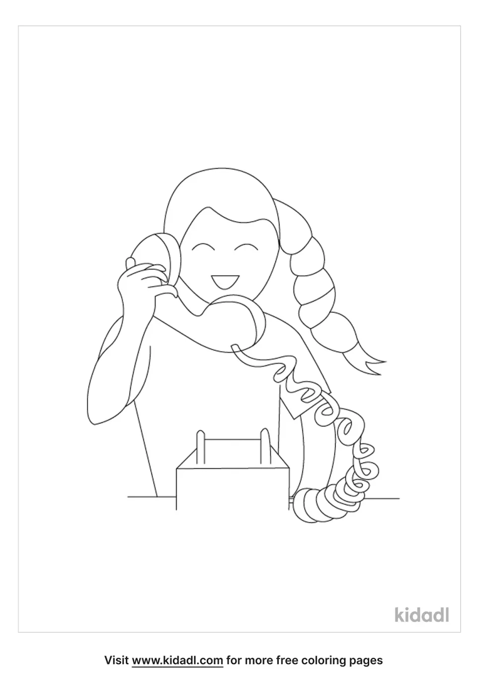 Answering The Call Coloring Page