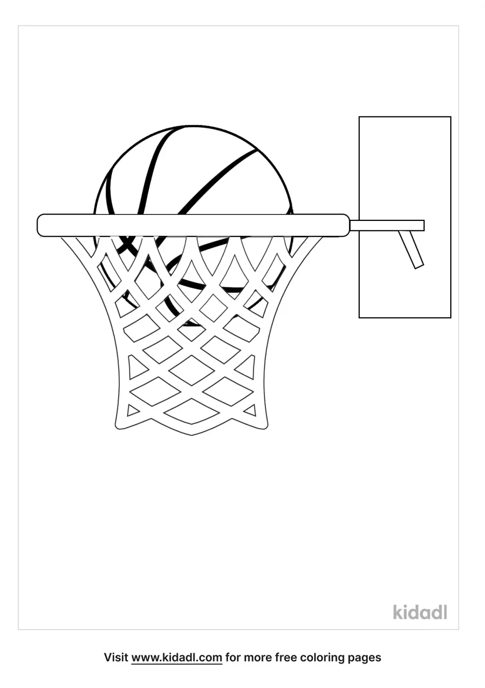 Basketball Going In Hoop