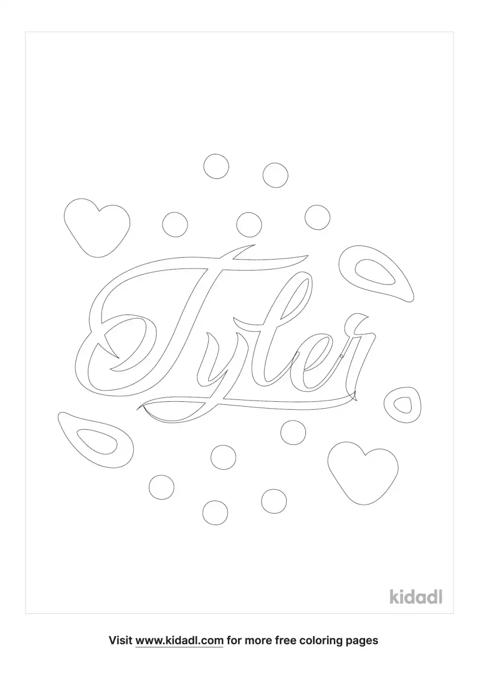 Tyler Coloring Page
