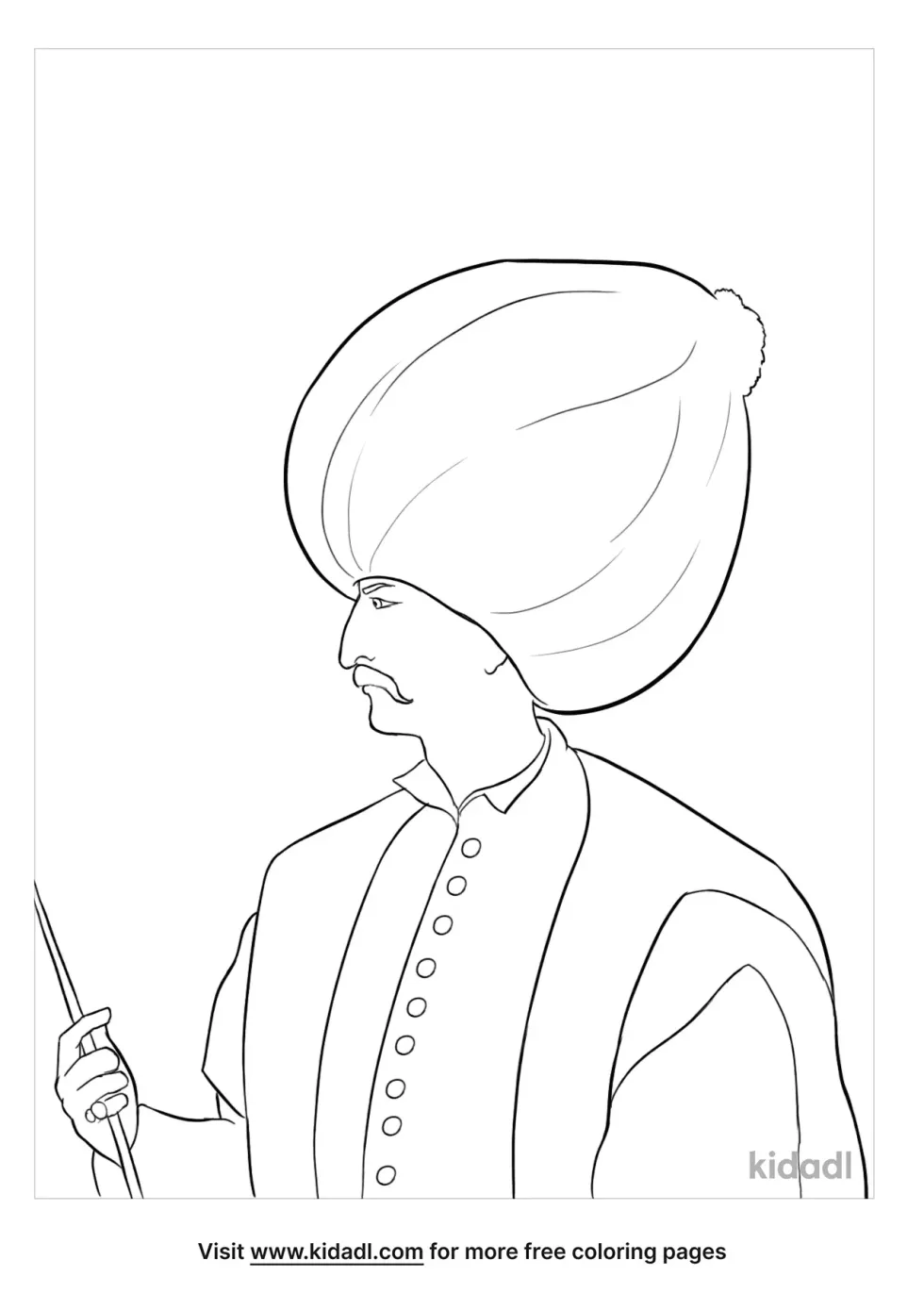 Suleiman The Lawgiver Coloring Page
