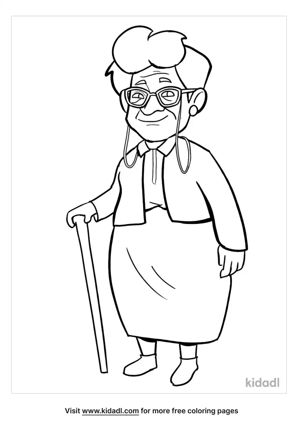 Abuela Coloring Page