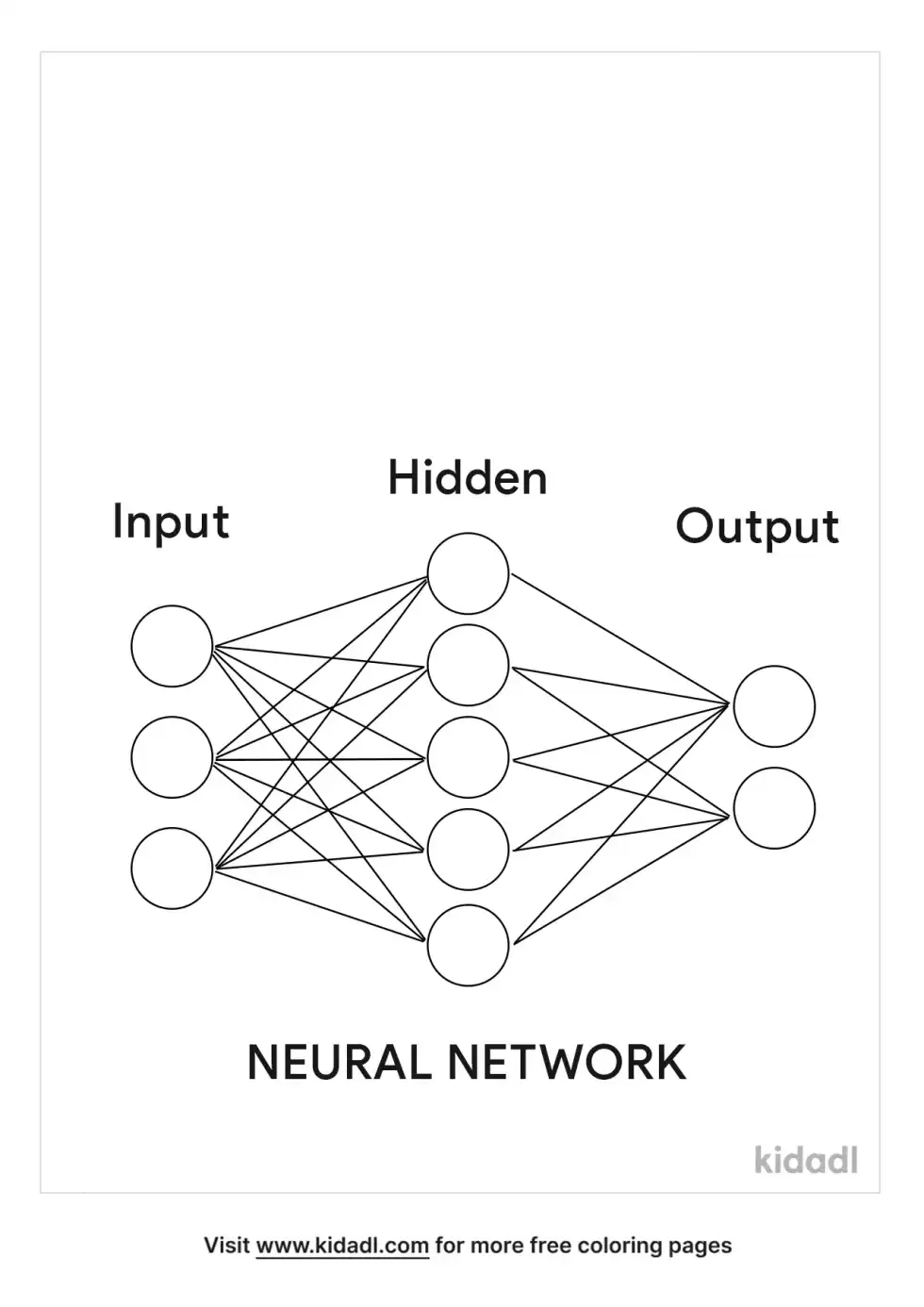 Neuronal Network Coloring Page