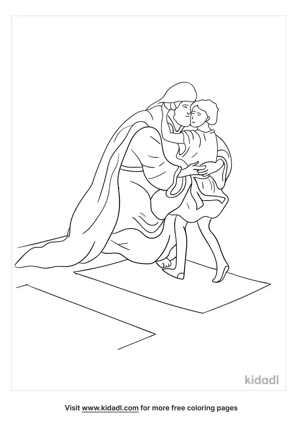 Jesus Heals The Nobleman's Son Coloring Page