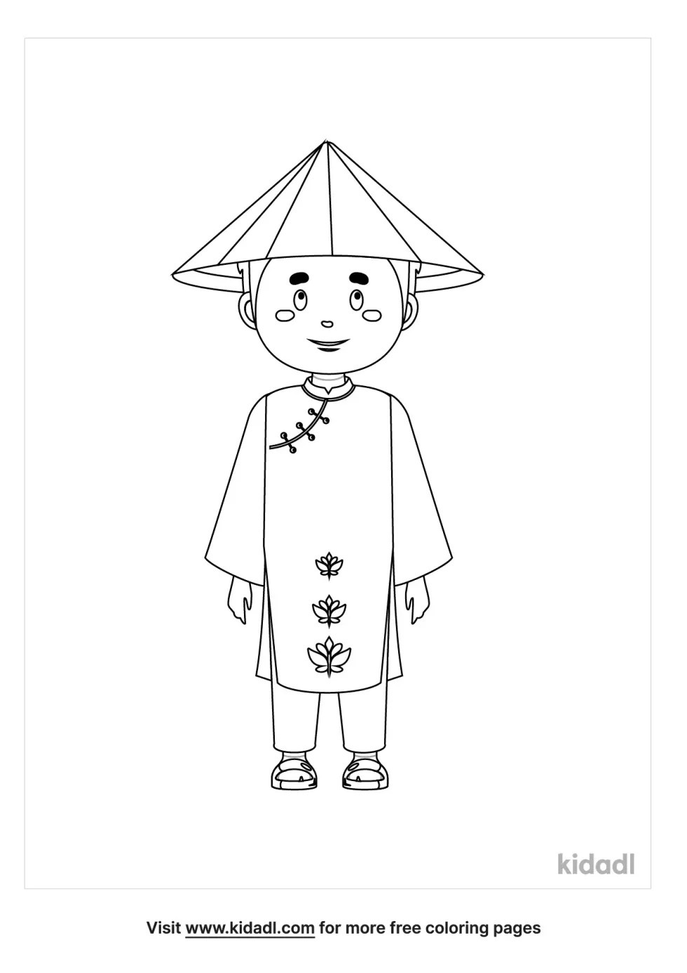 Vietnamese Coloring Page