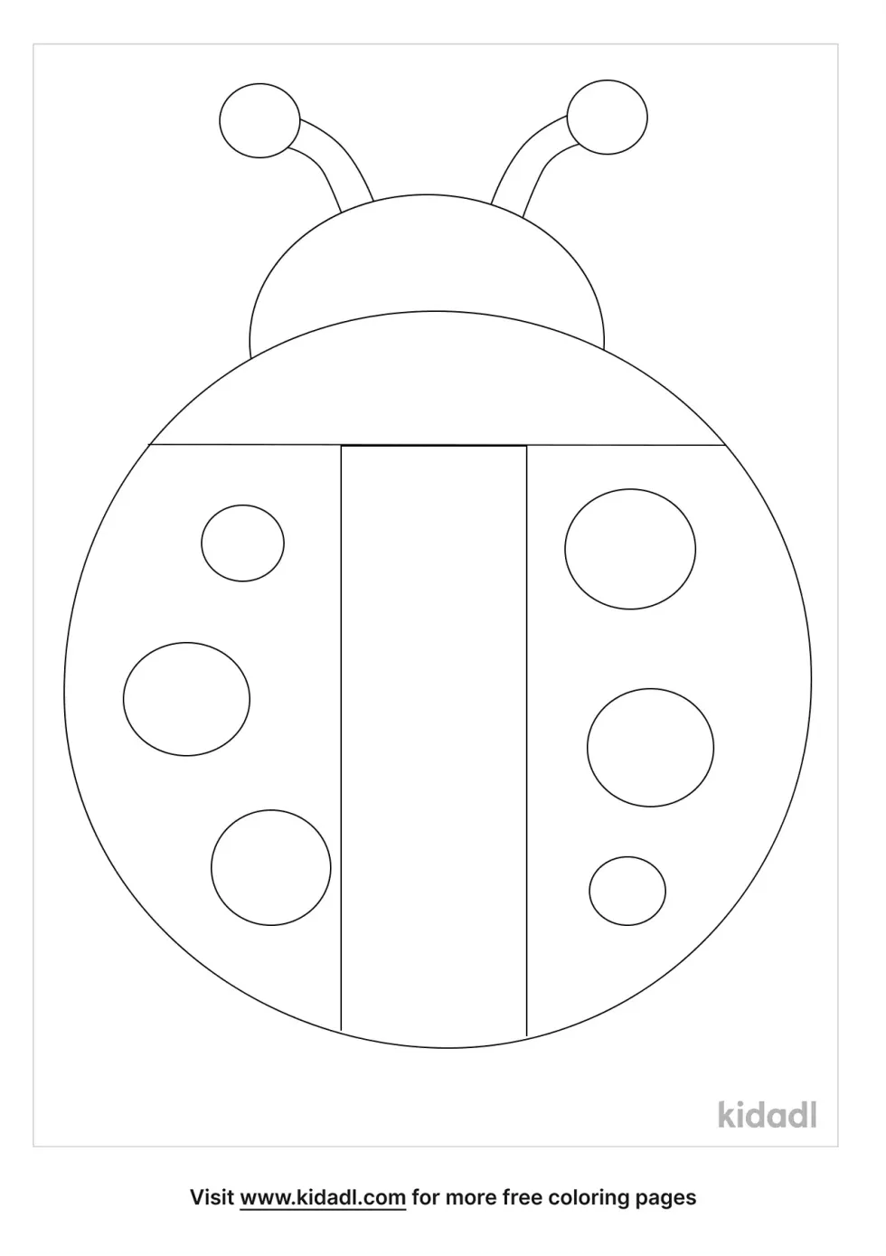 Simple Bug Coloring Page