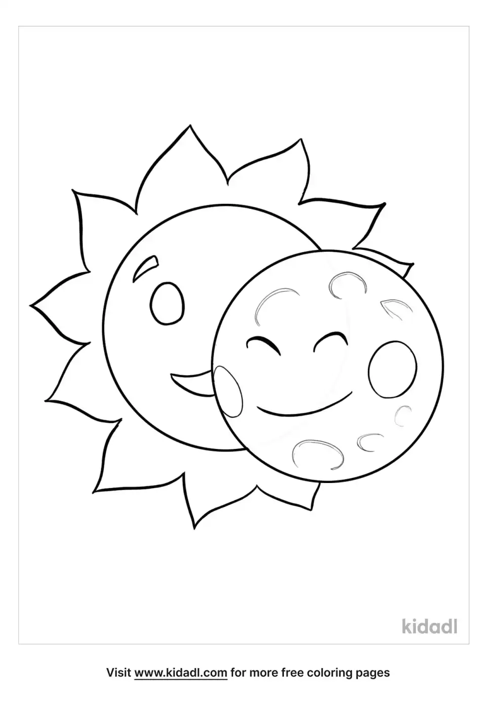 Eclipse Coloring Page
