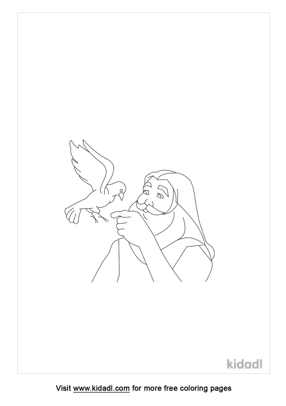 Noah's Dove Coloring Page