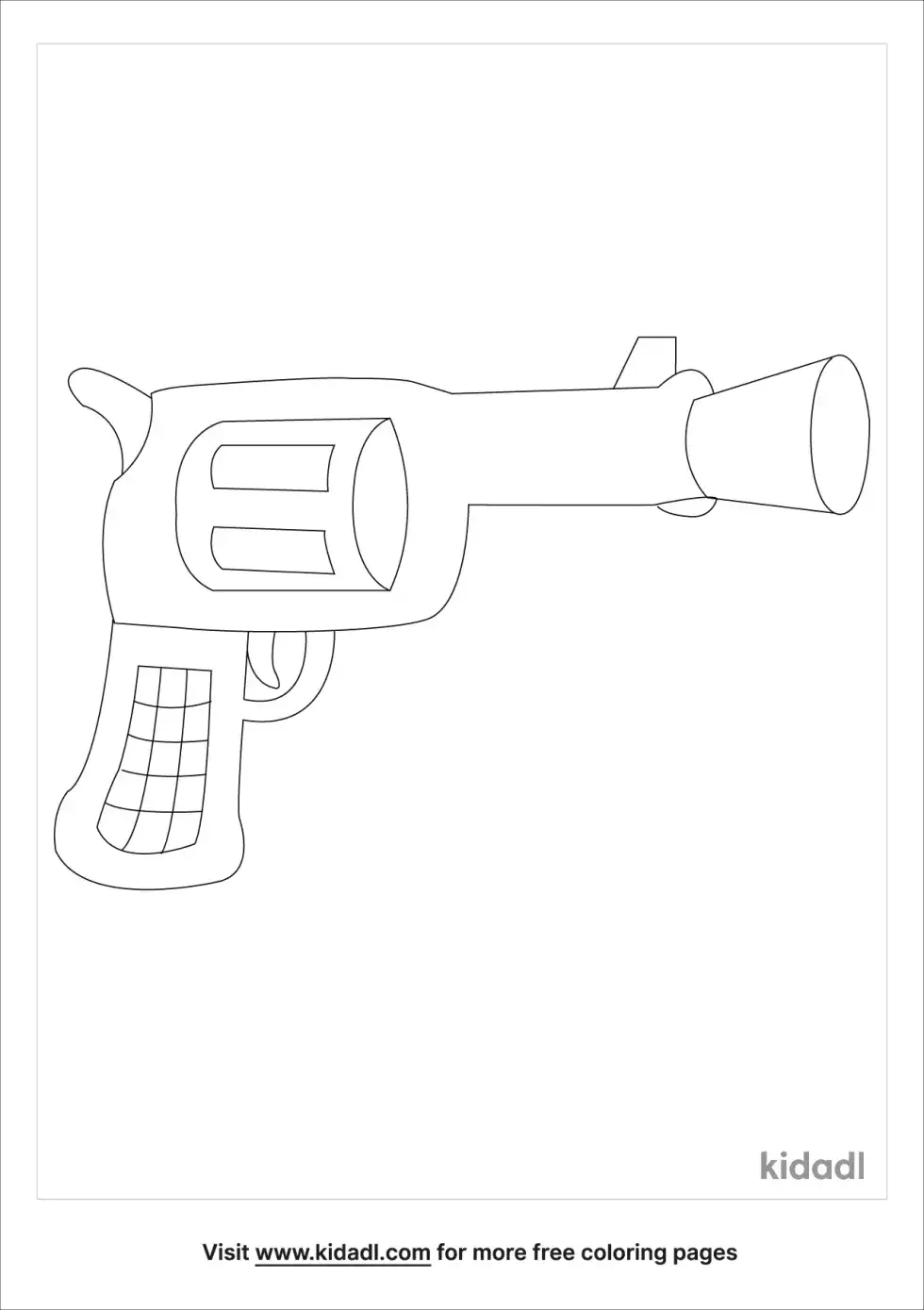Cork Gun Coloring Page