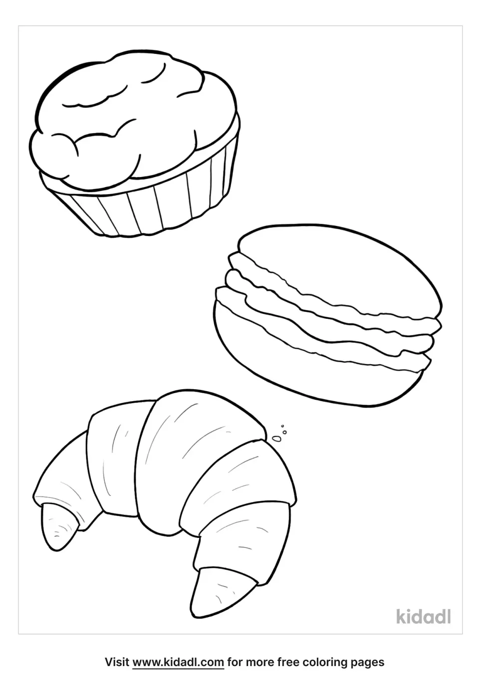 Foods Of France Coloring Page