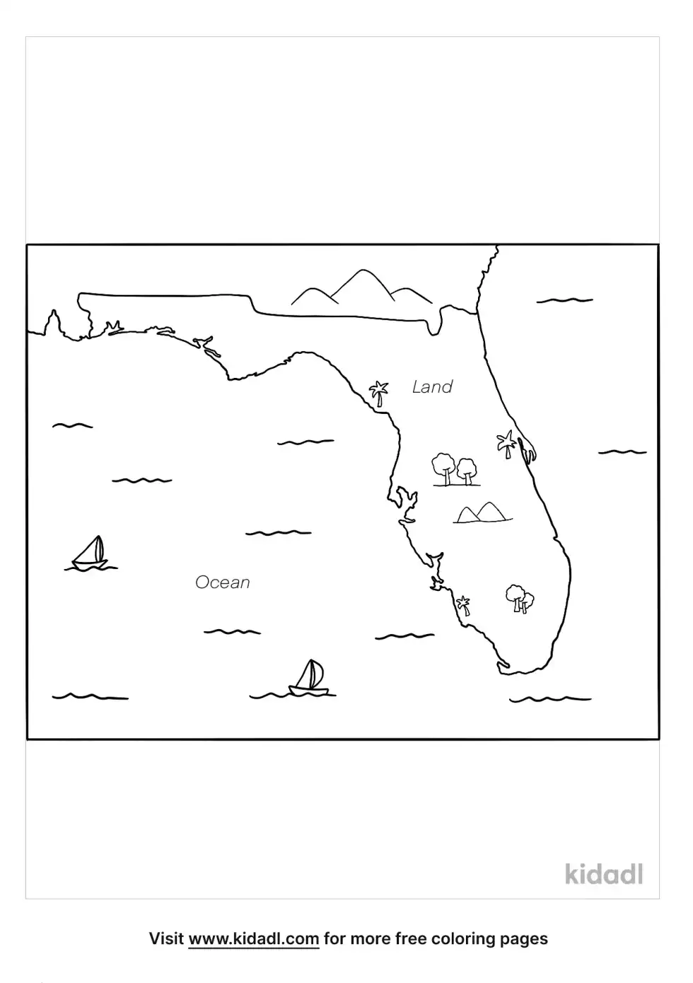 Peninsula Coloring Page