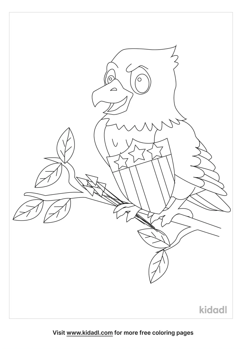 Federal Eagle Coloring Page