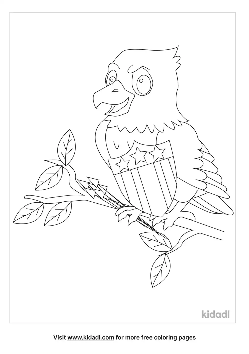 Federal Eagle Coloring Page