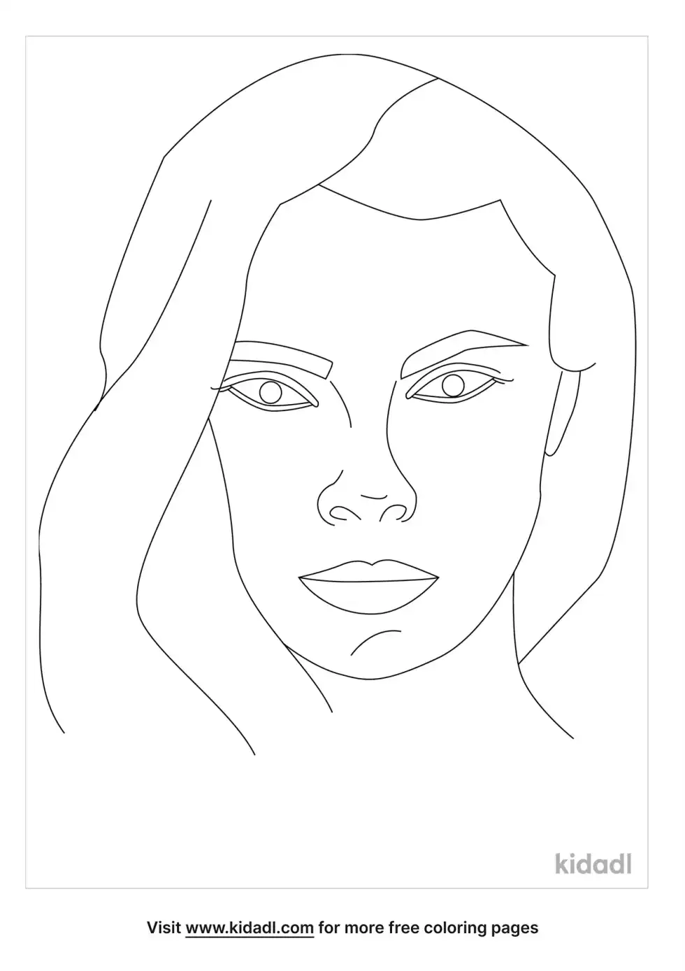 Cara Delevingne Coloring Page