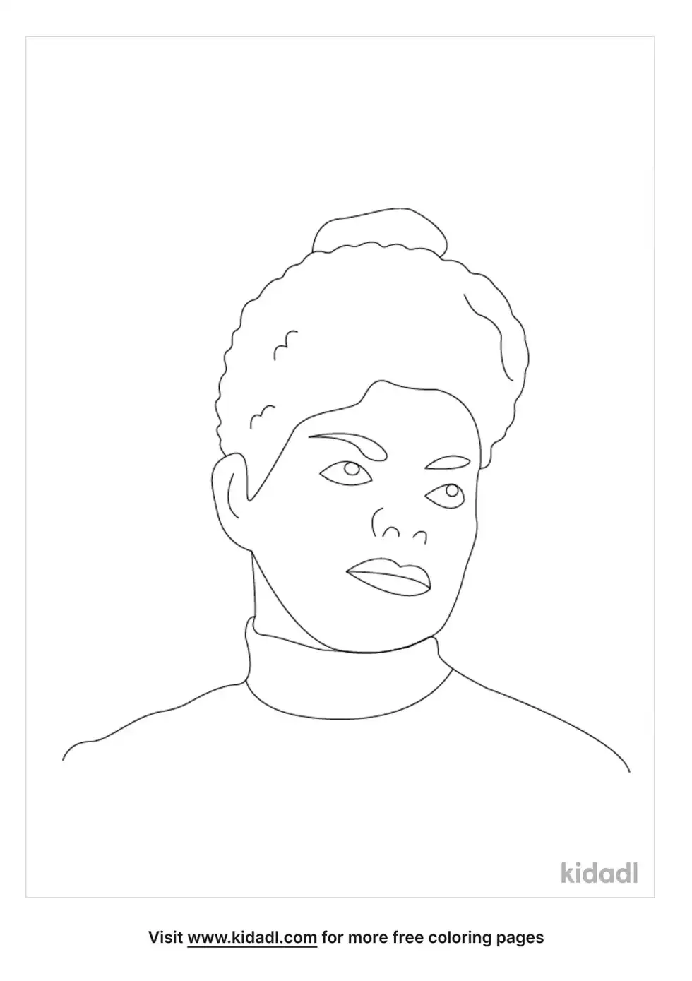 Ida B Wells Coloring Page