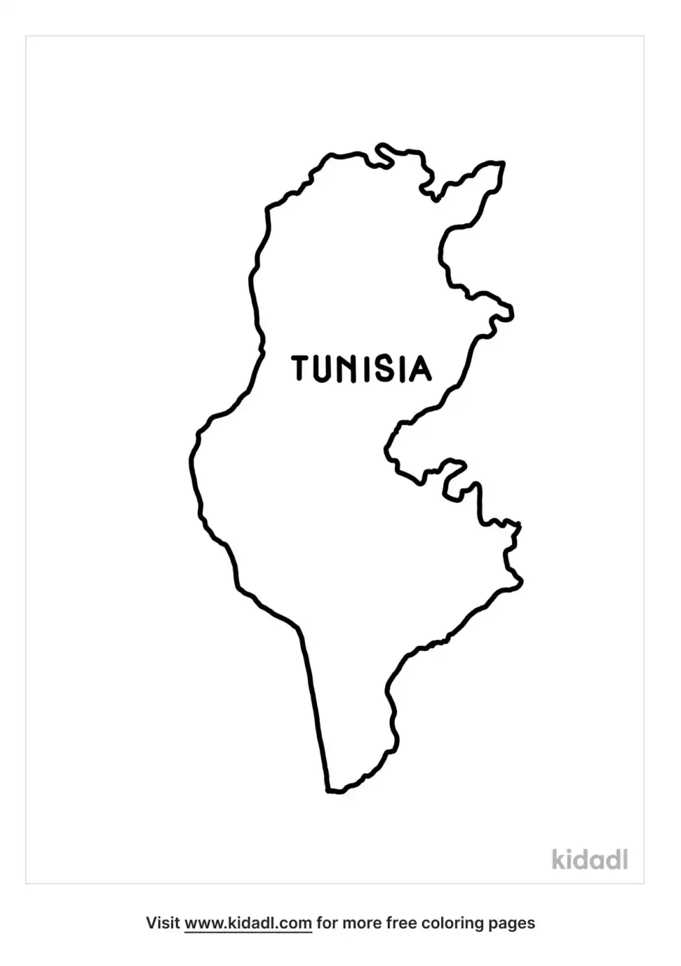 Tunisia Coloring Page