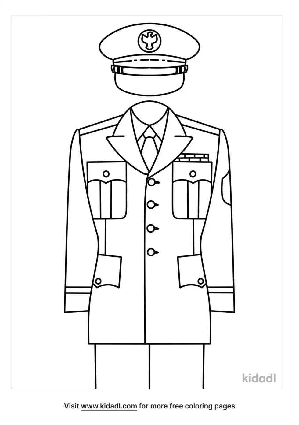 Us Army Uniform Coloring Page