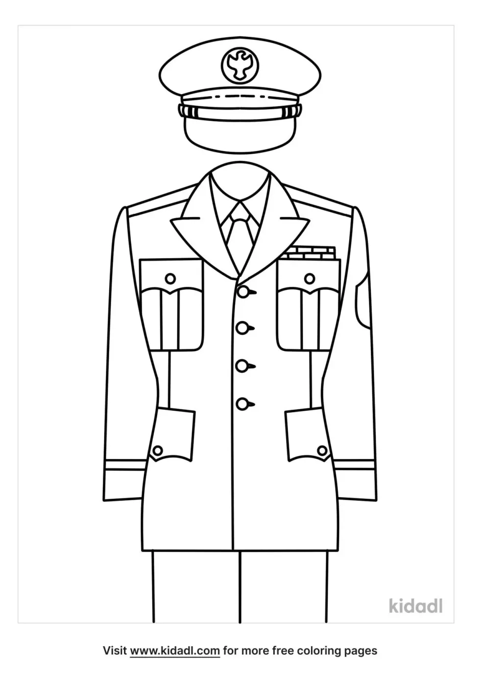 Us Army Uniform Coloring Page