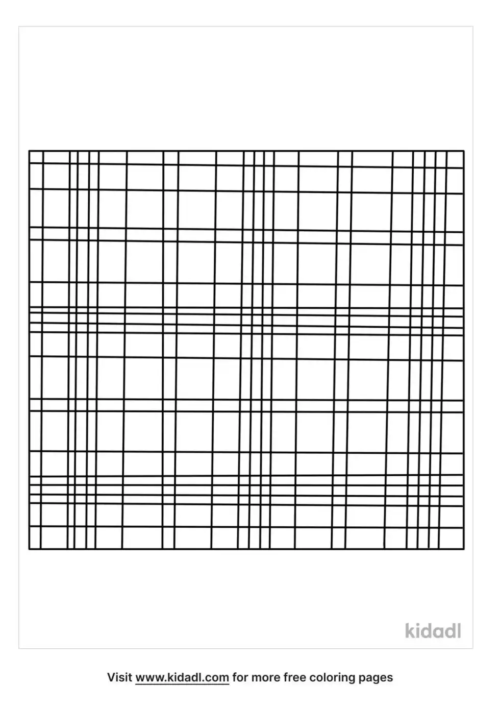 Tartan Coloring Page