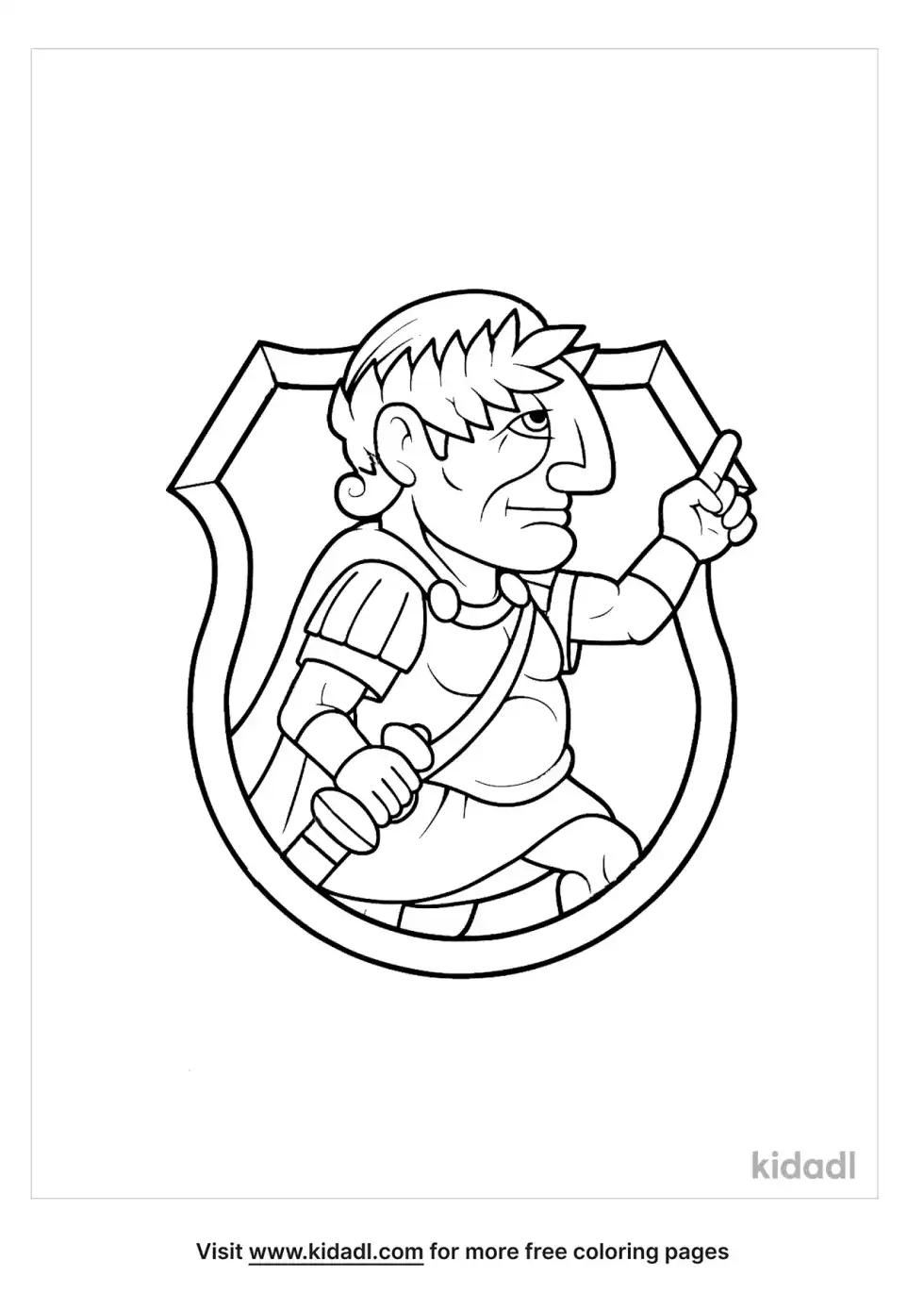 Julius Caesar Coloring Page