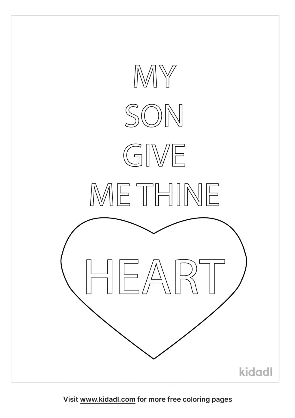 Proverbs 23:26 Coloring Page