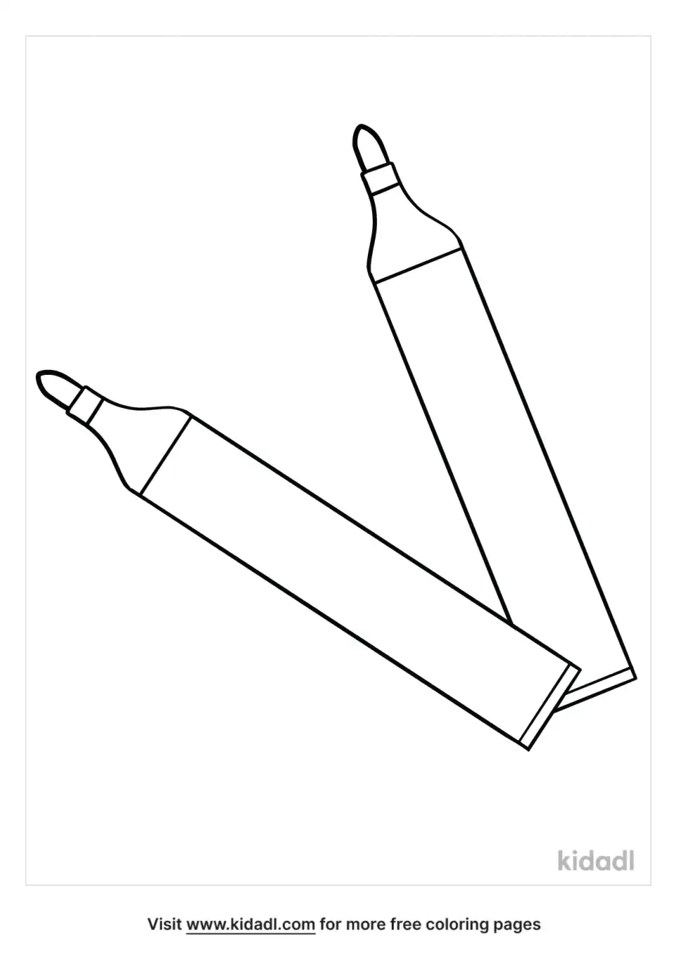 Felt Tips Coloring Page