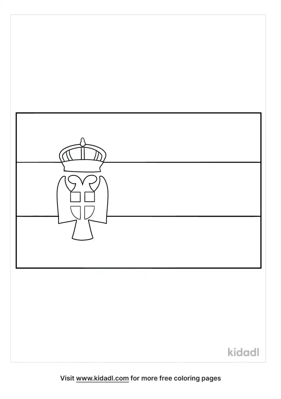 Serbia Coloring Page