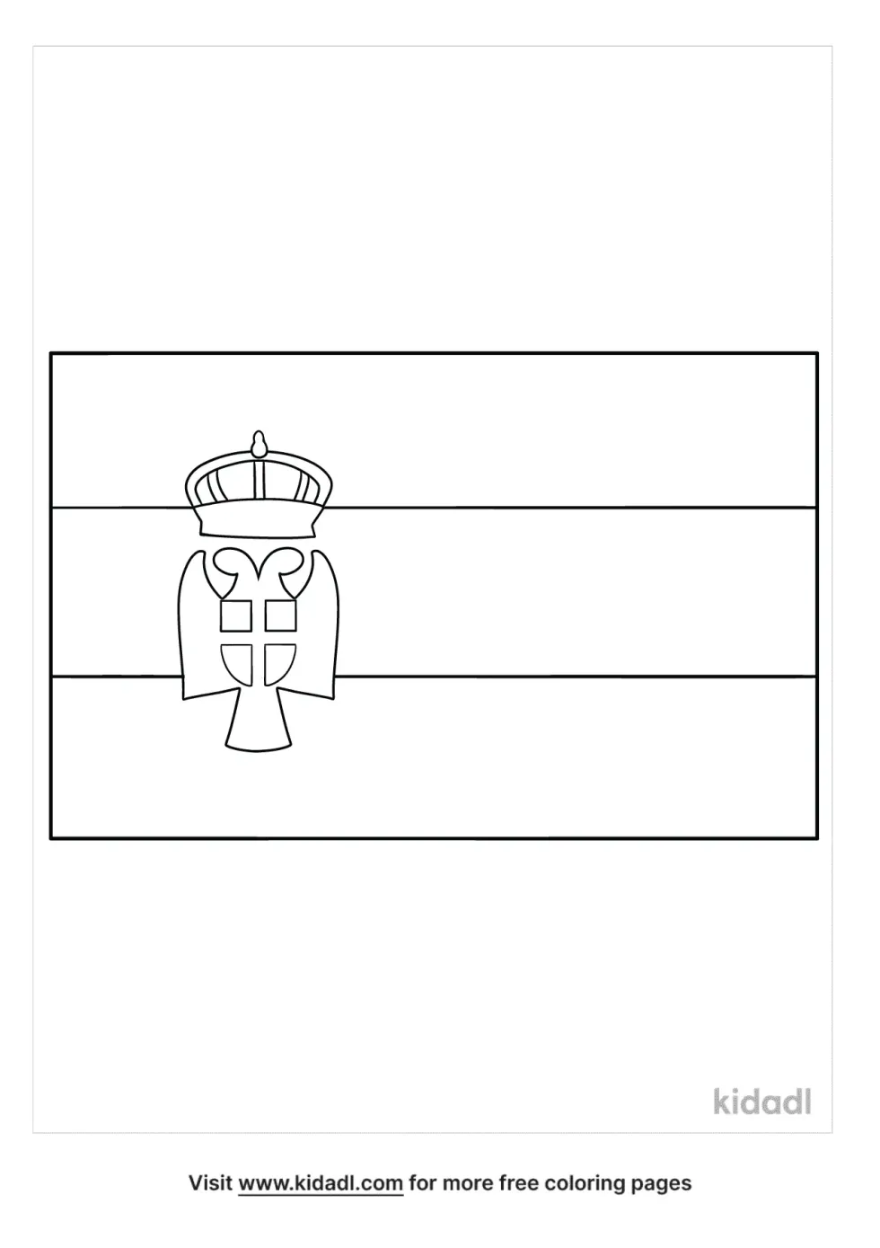 Serbia Coloring Page