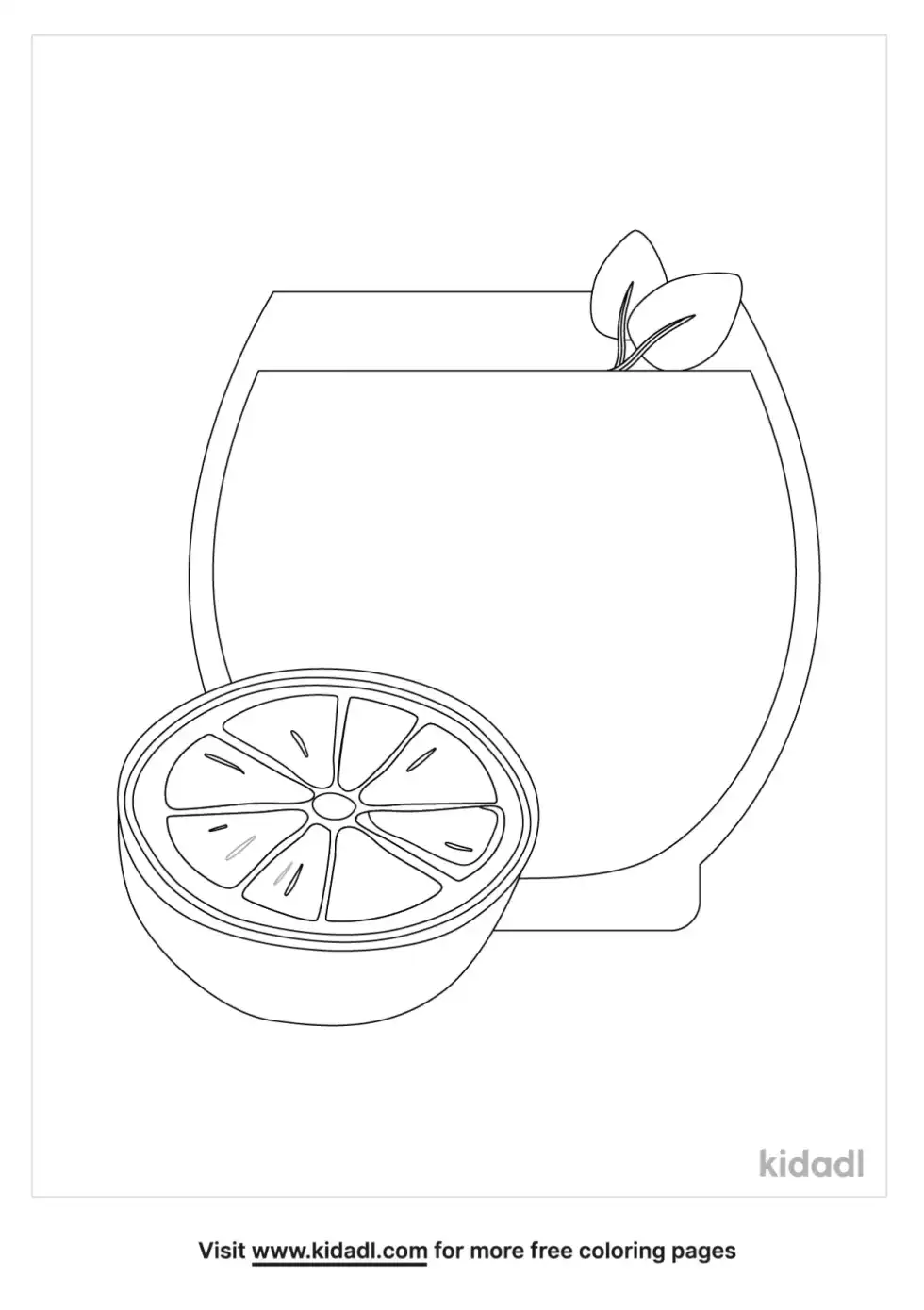 Juice Coloring Page
