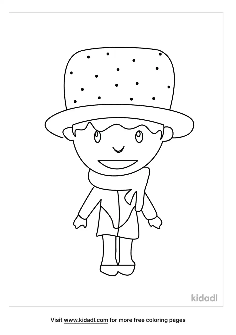 Cute Leprechaun Coloring Page
