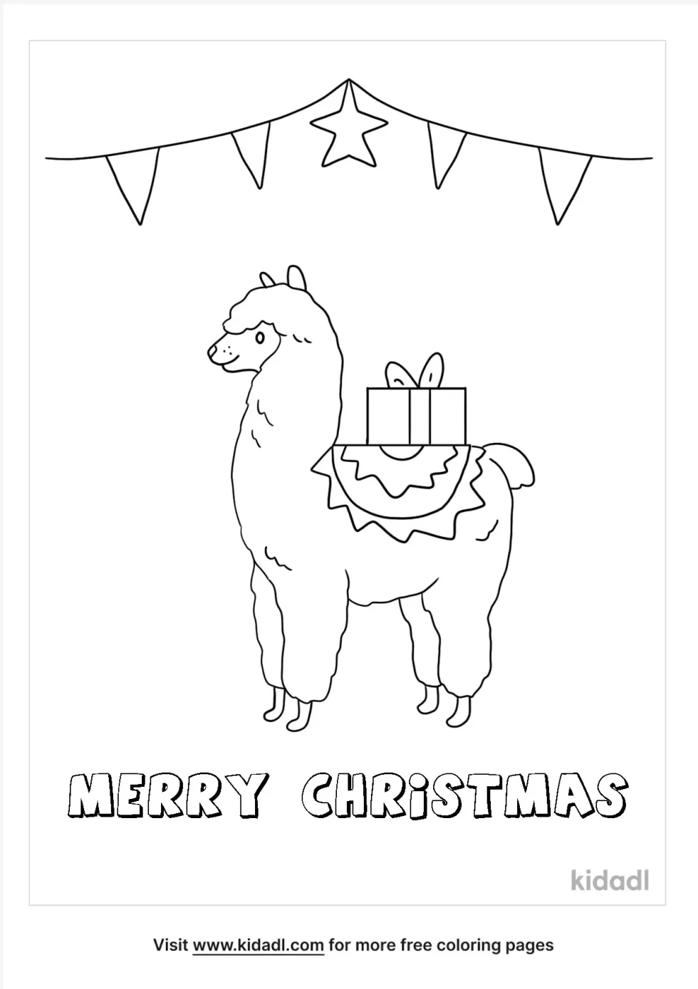 Llama Christmas 