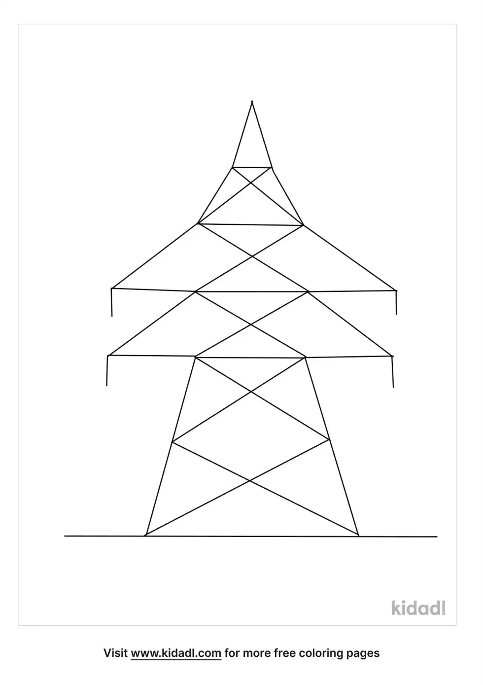 Electrical Suspension Tower Coloring Page