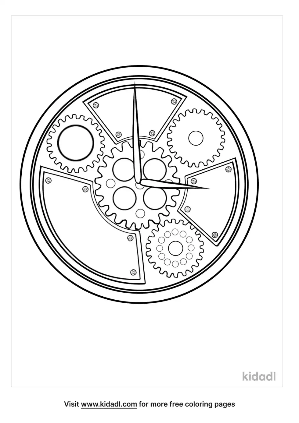 Clockwork Coloring Page