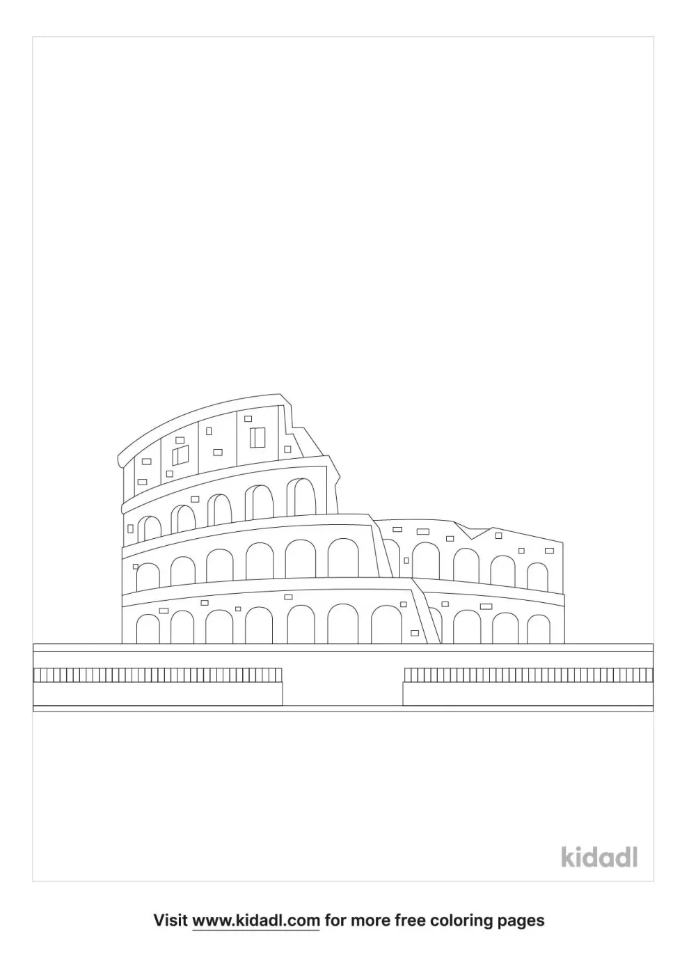 Colosseum Coloring Page