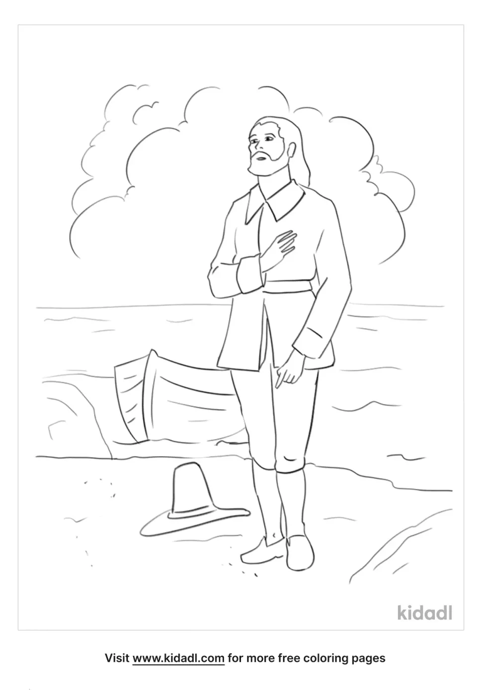 Separatist From England Went Holland Coloring Page
