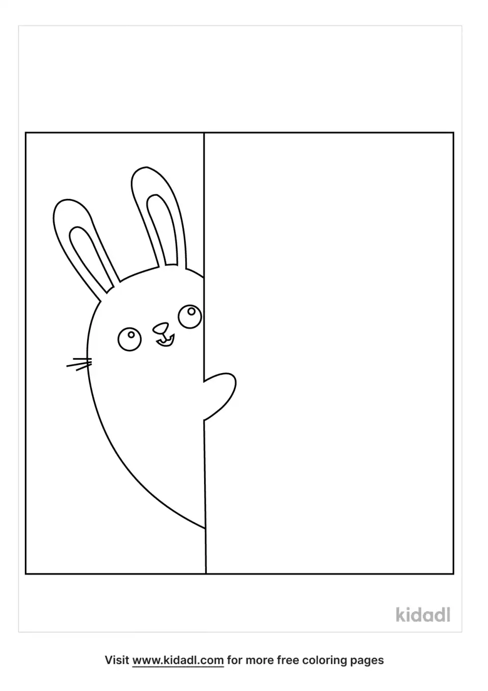 Peekabooo Coloring Page
