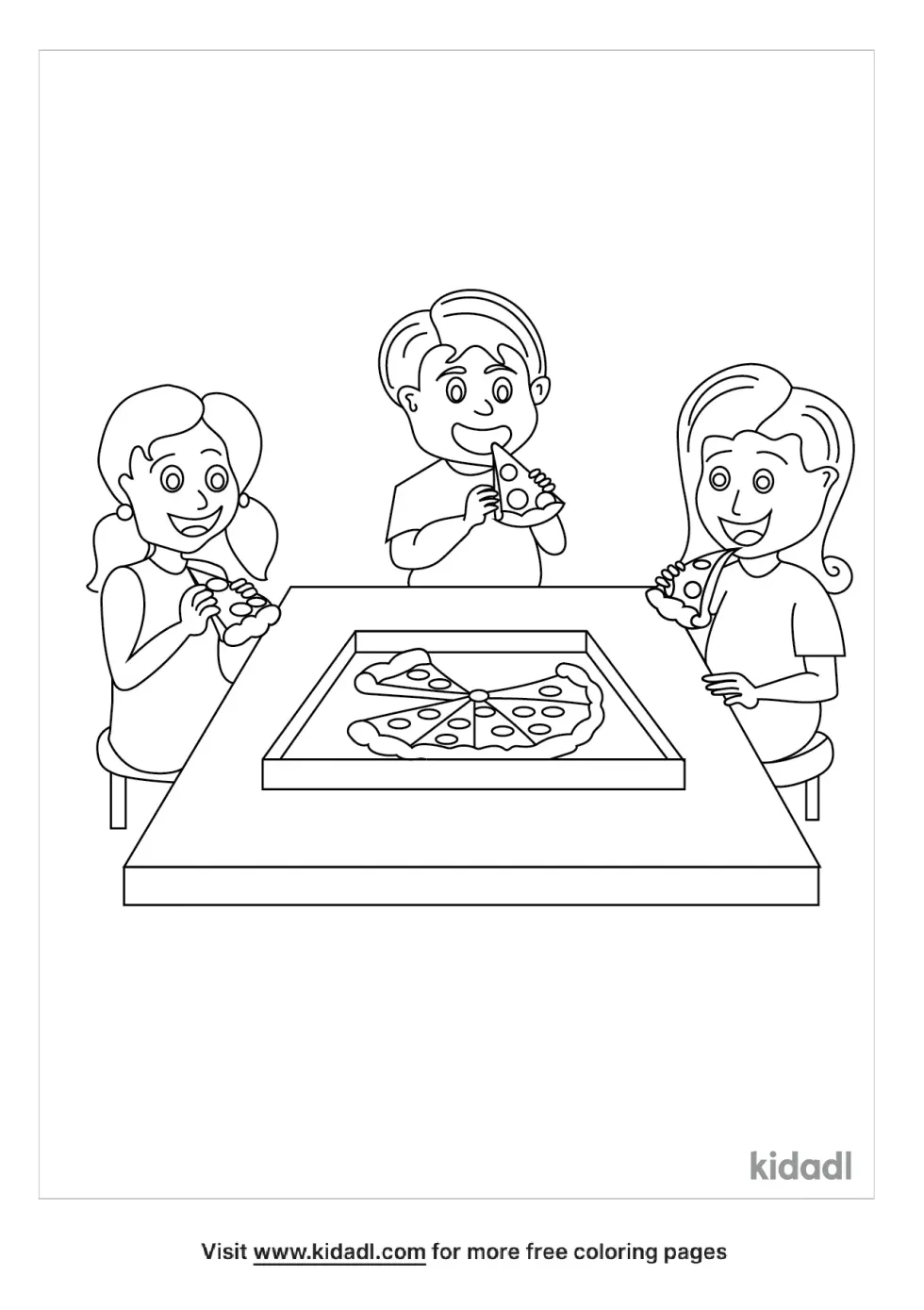 We All Sharing Food Coloring Page