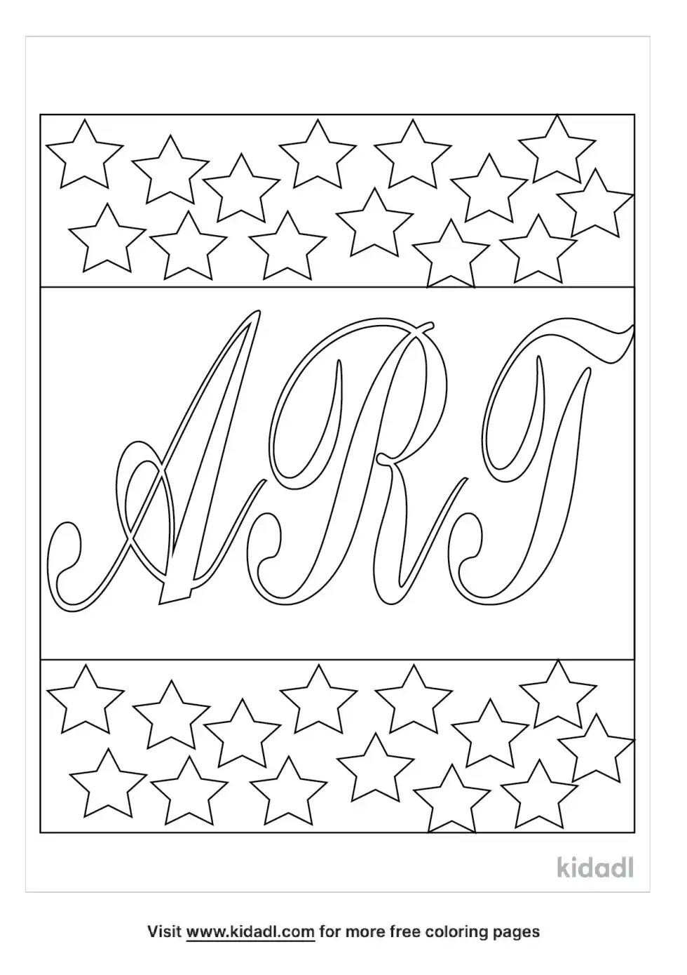 Binder Cover Writing Coloring Page